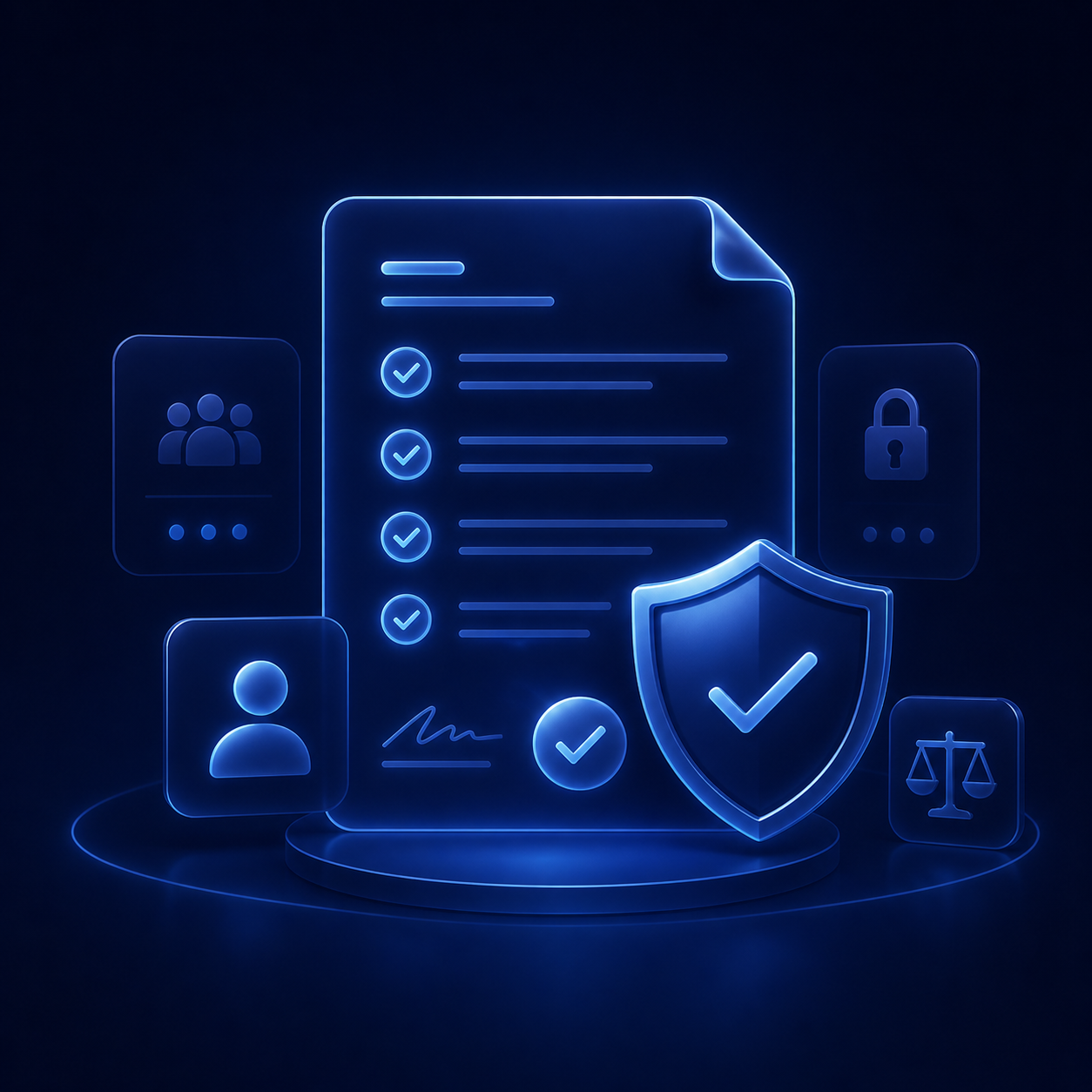 Avelink compact legal terms and security illustration